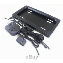 1 Set Hide-Away Shutter Cover Up Electric Stealth License Plate Frame with Remote