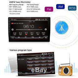 10.1 1080P 1 Din Car Dash Stereo Player GPS Radio Bluetooth Wifi TV Andriod 7.1