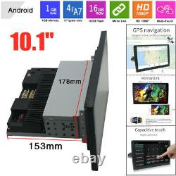 10.1'' 1DIN Android 9.1 Touch Screen WiFi 1G+16G Car Stereo Radio GPS MP5 Player