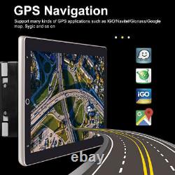 10.1 Android 12 Rotatable Car Stereo Radio CarPlay 2DIN Touch Screen GPS Wifi