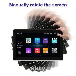 10.1 Android 12 Rotatable Car Stereo Radio CarPlay 2DIN Touch Screen GPS Wifi