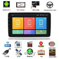 10.1 Android 9.1 Double 2Din Car Stereo Radio GPS Wifi OBD2 Mirror Link Player