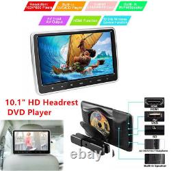 10.1 HD 1080P TFT Headrest DVD Player Car Back Seat Entertainment Monitor Kit