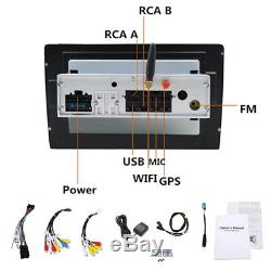 10.1 Touch Car Stereo Player Kit Single 1 Din 1080P GPS Radio BT Wifi OBD TV 4G