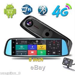 1080P 4G IPS Car DVR Camera Rearview Mirror GPS Bluetooth WIFI Android Dual Lens