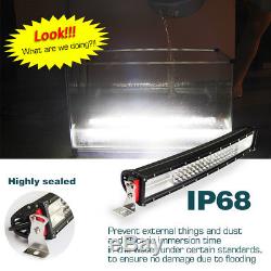 10D 22 1200W CREE STRAIGHT LED WOTRK LIGHT BAR SPOT FLOOD Combo VS 24 23/ 20