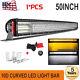 10D Curved 50inch 4032W CREE Quad Row LED Light Bar Combo Driving TRUCK 50 52