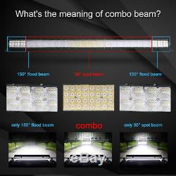 10D Quad Row 32 inch 3264W Led Work Light Bar Combo Offroad 4WD for Jeep ATV 36