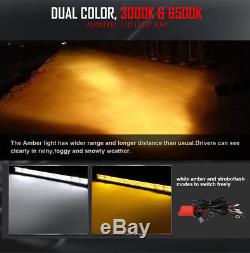 10D Quad-Row 4320W 50inch CURVED LED Light Bar Flood Spot Car Driving VS 52inch