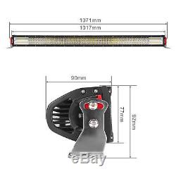 10d Quad-row 42in 2400w Cree Led Light Bar Combo Offroad 4wd Truck Atv Slim 01
