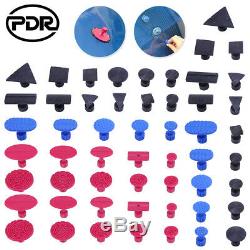110× US PDR Push Rods Tools Paintless Dent Repair Puller Lifter Hammer LED Light