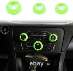 11pcs Full Interior Dashboard Cover Decor Trim for Dodge Challenger 2015+ Green