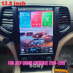 12.8 Android 12 tesla style Car Player GPS for JEEP Grand Cherokee 2014-2021