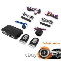 12V Start Push Button Remote Starter Keyless Entry Car SUV Engine Alarm System