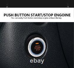 12V Universal PKE Car Alarm System Keyless entry Push button Engine Start Remote