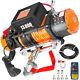 13000LBS Electric Winch 12V Synthetic Rope Off-road ATV Truck Towing Trailer 4WD