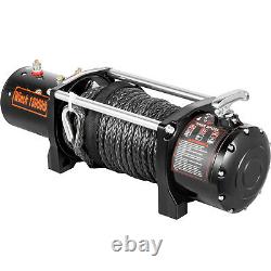 13000LBS Electric Winch 12V Synthetic Rope Off-road ATV UTV Truck Towing Trailer