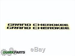 14-16 Jeep Grand Cherokee Altitude Black Emblem Nameplate Badge Pair New Mopar