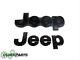 14-16 Jeep Grand Cherokee FRONT & REAR BLACKED OUT JEEP EMBLEM BADGE OEM MOPAR