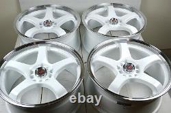 17 white Wheels Rims Fusion Camry Accord Optima Sonata Elantra TSX 5x100 5x114.3