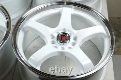17 white Wheels Rims Fusion Camry Accord Optima Sonata Elantra TSX 5x100 5x114.3