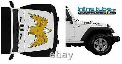 1976-2016 3M Hood Vinyl Decal Set Golden Eagle Fits Jeep CJ7 YJ JK TJ Wrangler