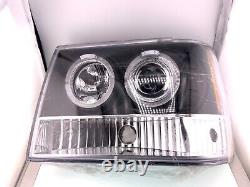 1993-1996 Jeep Grand Cherokee Dual Halo Projector Headlights New Unused No Box