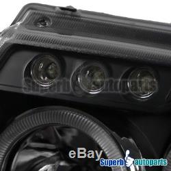1999-2004 Jeep Grand Cherokee Halo Projector Led Headlights Black SpecD Tuning