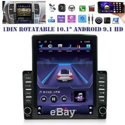 1DIN Rotatable 10.1 Android 9.1 HD GPS WIFI Quad-core 2GB+32GB Car Stereo Radio