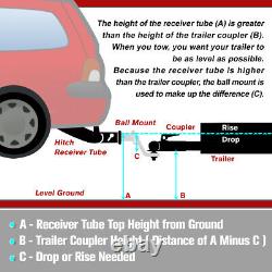 2 Class-3 Trailer Rear Bumper Tow Hitch Receiver for 11-17 Jeep Grand Cherokee