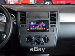 2 DIN GPS Navigation HD Car Stereo DVD CD Player FM AM Bluetooth Auto Radio iPod