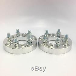 (2) Wheel Spacers Adapters 5X114.3 5X4.5 1/2-UNF STUDS 25MM 1 INCH