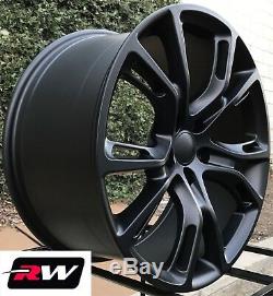 20 inch RW Wheels for Grand Cherokee SRT8 Spider Monkey 20x10 Matte Black Rims