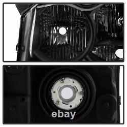 2005-2006 Jeep Grand Cherokee Blk Smoke Headlights Head Lamps+Tail Brake Lights