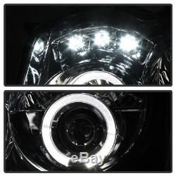 2005-2007 Jeep Grand Cherokee LED Halo Projector Headlights Headlamps Left+Right