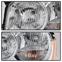 2005-2007 Jeep Grand Cherokee Replacement Headlights Headlamps Pair Left+Right