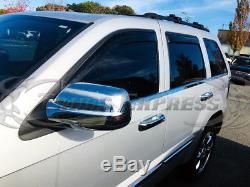2005-2010 Jeep Grand Cherokee 6Pc Chrome Window Sill Trim Accent Stainless Steel