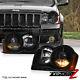 2008-2010 Jeep Grand Cherokee WK FACTORY HID D1S Xenon Black Headlights Assembly
