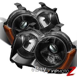 2008-2010 Jeep Grand Cherokee WK FACTORY HID D1S Xenon Black Headlights Assembly