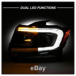 2011-2013 Jeep Grand Cherokee Switchback LED DRL Sequential Projector Headlights