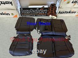 2011-2020 Jeep Grand Cherokee Laredo Black KATZKIN Leather Seat Covers Kit New