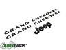 2013-2014 Jeep Grand Cherokee BLACK EMBLEM NAMEPLATE KIT MOPAR GENUINE OEM NEW