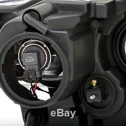 2014 2015 Jeep Grand Cherokee Ultron Neon Tube Projector Black Headlights Set