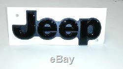 2014-2018 Jeep Grand Cherokee Blacked Out FRONT and REAR Jeep Emblem SET