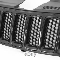 2014+ Jeep Grand Cherokee SRT SRT8 Style Front Grille Gloss Black