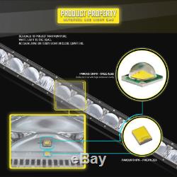 2050W 22Inch Slim Row LED DRL Work Light Flood Spot Combo Bar For Ford Jeep SUV
