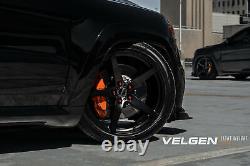 22 Velgen Classic5 V2 Gloss Black 22x10.5 Wheels Rims Fits Jeep Grand Cherokee