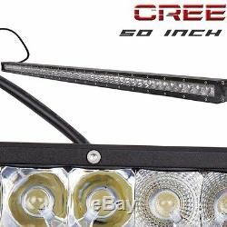 250W 50Inch Single Row Led Light Bar Slim + Wiring for Chevrolet Chevy GMC JK
