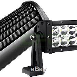 288W 50 Inch Led Curved Light Bar Spot Flood Combo Work Driving Offroad Lamp