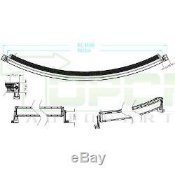 288W 50 Inch Led Curved Light Bar Spot Flood Combo Work Driving Offroad Lamp